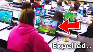 Entire class gets caught playing Fortnite EXPELLED [upl. by Lorie]