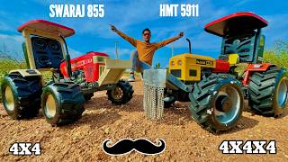 RC HMT 5911 Vs John Deere 5050D Vs RC Swaraj 855  Chatpat toy TV [upl. by Aenat]