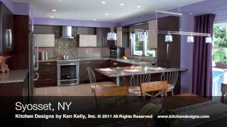 Kitchen Designs by Ken Kelly Transitional Kitchen Design Syosset NY [upl. by Nivlen721]