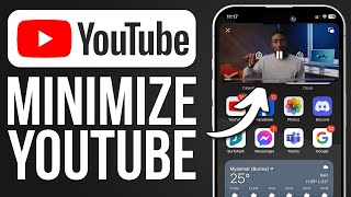 How To Minimize YouTube On iPhone 2024  Full Guide [upl. by Dlanod68]