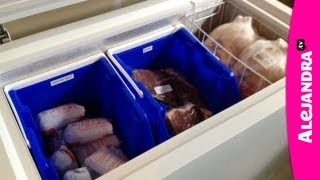 Chest Freezer Organization  How to Organize a Deep Freezer [upl. by Petracca]