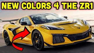 NEW COLORS 2025 c8 ZR1 gets NEW colors for THE ZR1 and they’re EPIC CRAZY OPTIONS [upl. by Anehc151]