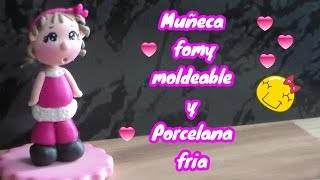 Muñequita en Porcelana Fria  Foamy Moldeable 2 de 55 cm [upl. by Horst]