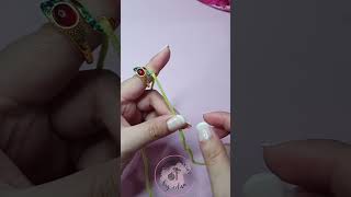 How to use Crochet Ring or tension Ring  Handmade Crochet by Edna shorts [upl. by Folberth]