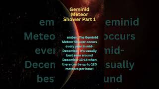 GEMINID METEOR SHOWER PART 1 meteor star radiant earth asteroid shorts viralshorts [upl. by Nelleus]