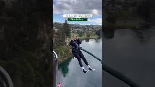 Epic Bungee Jumps in New Zealand Thrill of a Lifetime 🌏🏞️ [upl. by Ardnaxila]