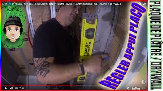 815 ⏩ 2 METHODES de RÉGLAGE dAPPUIS DE RÉNOVATION INTERMÉDIAIRE Placo® contrecloison DRYWALL [upl. by Zingale]