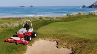 Golf Course With Stunning Atlantic Views Uses Most Versatile Tractor [upl. by Narf]