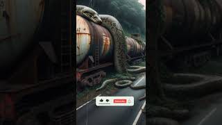 Kereta Pertamina shorts short snake railway train viralvideo [upl. by Alakcim]