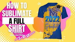 All over Sublimation Shirt Diy 3D Shirt Small Heat Press [upl. by Ecidnak]