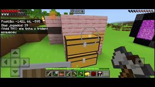 trident craft ep 1 construindo uma casa e indo ao nether [upl. by Sayette]