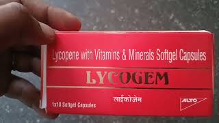 Lycopene with Vitaminsampminerals Softgelatin CapsuleLycopene maltimineralsLycogem softgel capsules [upl. by Valerian]