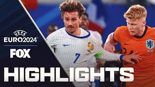 Netherlands vs France Highlights  UEFA Euro 2024 [upl. by Ynnob]