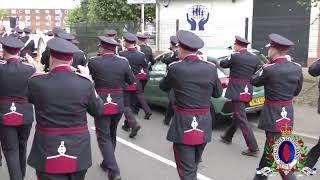 Bangor Protestant Boys Fb  Cloughfern Young Conquerors FB Parade 170824 [upl. by Yokum776]