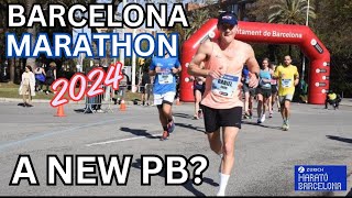 CONQUERING the Zurich Barcelona Marathon 2024 Race Day Experience [upl. by Nenney]