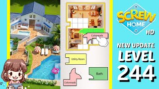 Screw Home Level 244 Solution Walkthrough New Version [upl. by Archy]