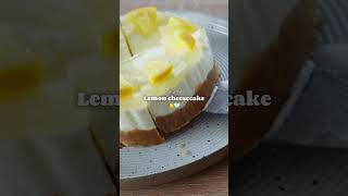 Lemon cheesecake recipe in description 🍋🤍 [upl. by Fortunio]