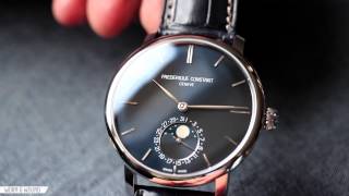 WORNampWOUND FREDERIQUE CONSTANT SLIMLINE MOONPHASE REVIEW [upl. by Francoise]