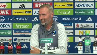 HSV Pressekonferenz vor dem Spiel gegen SV 07 Elversberg [upl. by Ylil]