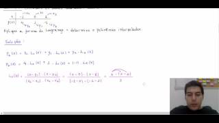 Interpolação Polinomial  Forma de Lagrange [upl. by Acinomaj755]