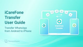 iCareFone WhatsApp Transfer  How to Transfer WhatsApp from Android to iPhone [upl. by Erihppas]