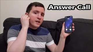 How to Answer Call or Hang Up Phone AirPods amp AirPods Pro [upl. by Grosmark]