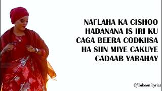 HABOON NUURA IMAAD CAJABIN LYRICS New Somali Music Video 2022 Official Video Ofiinboon Lyrics [upl. by Haliled71]