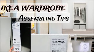 IKEA Wardrobe  2 Door Kleppstad Assembling  Step by Step guide  IKEA Birmingham [upl. by Enyawal]