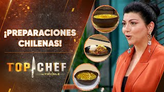 ¡PRUEBA DE FUEGO 🔥 Los concursantes debieron preparar platillos chilenos  Top Chef Vip [upl. by Nikral798]