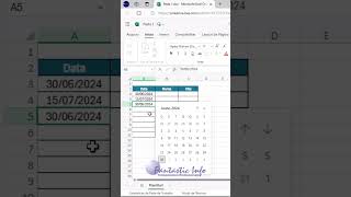 Recurso de Calendário no Excel Online [upl. by Lunsford]