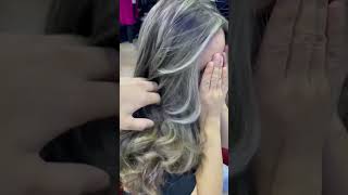 Balayage blond perlé et coupe cheveux 😍💇‍♀️ elegancecoiffure tanger hair balayagehaircolor [upl. by Eve607]