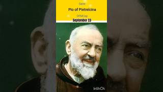 Prayer to Saint Pio of Pietrelcina todayssaint stpadrepio saintpadrepio shortsfeed shorts [upl. by Adaha]