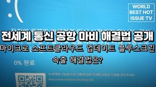 블루스크린 it대란 해결방법 대공개 블루스크린 해결 및 클라우드 업데이트 에러 해결법 공개 [upl. by Trask454]