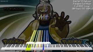 【MIDI DL】Pokemon SunMoon  Battle VS Kahuna  GBAStyle Remaster  Full MIDI Cover SC88Pro [upl. by Akcir262]