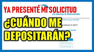 RETIRO DE AFP 2024 ¿Cuándo me depositarán a mi cuenta el importe solicitado del retiro de AFP [upl. by Alemahs]