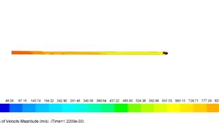 VirtualiCFD  2D Axissymmetry Ballistic Fluid Flow CFD Modeling [upl. by Leafar441]