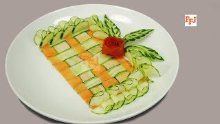 Garnishing Food With Easy Vegetable Decoration [upl. by Ramos682]