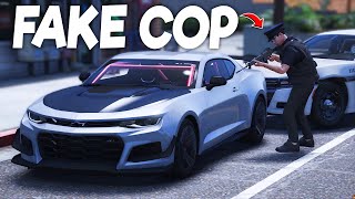 Stealing a Sports Car as a Fake Cop sa GTA 5TAGALOG [upl. by Kooima136]