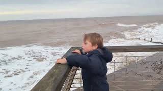 Hornsea big waves October 24 [upl. by Kahlil]