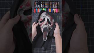 I Repainted Ghostface’s Mask for the New Scream Movie Pt2 scream art shorts [upl. by Luciana]