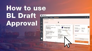 How to use BL Draft Approval  HapagLloyd [upl. by Stuppy]