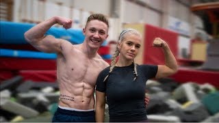 GraceFitUk Vs Nile Wilson Celebrity Gymnastics [upl. by Attenod475]