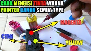 Cara Mengisi Ulang Menyuntik Tinta Cartridge Printer Canon IP2770 MP280 MP237 MP250 [upl. by Alcot931]