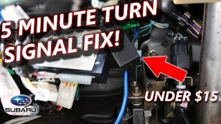 Subaru Indicator Flasher Relay DIY [upl. by Ennairej319]