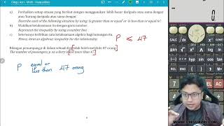 Matematik Tingkatan 1  Bab 7  Ketaksamaan Linear [upl. by Carlo]