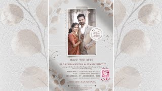 SRI GANESH JEWELLERY WEDDING INVITATION MADHUMATHY amp SUBIRAMANIYAN LAKSHMI MAHAL TVR 10122023 [upl. by Kissel]