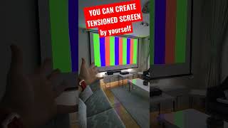 You Can Create Tensioned Screen in Cheapest Way  projector projectorscreen diy how tips [upl. by Piks]