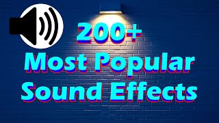 200 Most Popular Sound Effects of 2024 No Copyright [upl. by Bridgette]