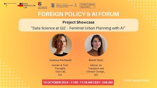 Project Showcase quotData Science at GIZ – Feminist Urban Planning with AIquot [upl. by Ecnaret]