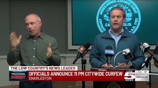 VIDEO City of Charleston issues curfew ahead of Tropical Storm Debby’s arrival [upl. by Franzoni717]